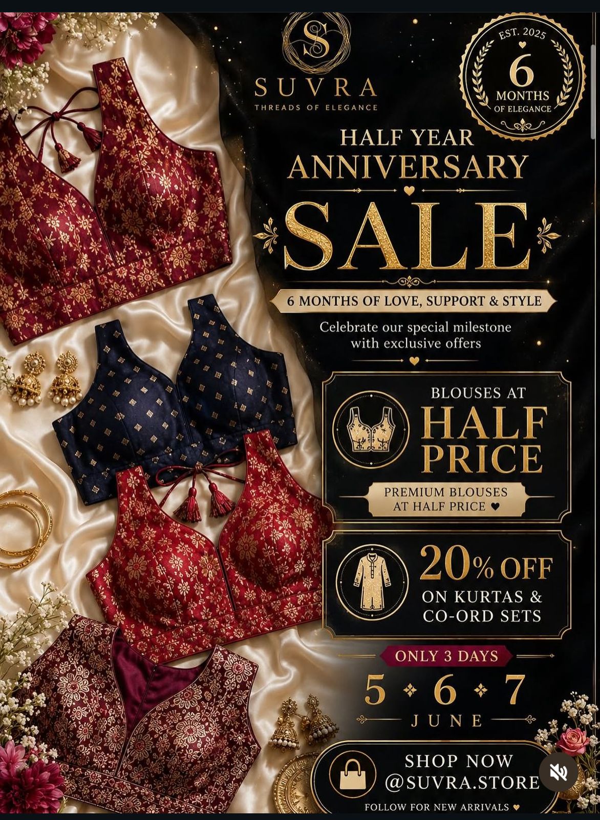 🎉✨ HALF YEAR ANNIVERSARY SALE ✨🎉